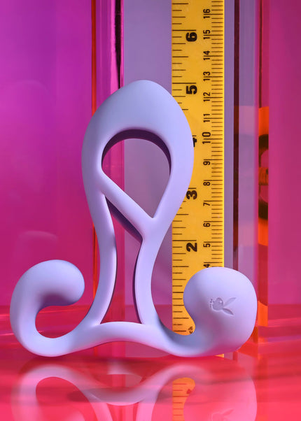 Playboy Pleasure FANTASY CAGE - Purple USB Rechargeable Vibrating Penis Sleeve