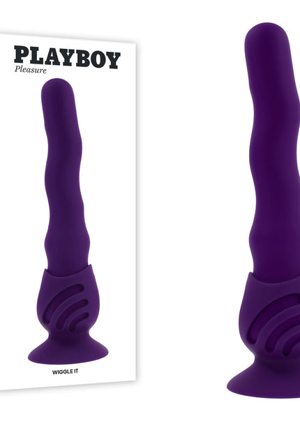 Playboy Pleasure WIGGLE IT - Purple 23.9 cm USB Rechargeable Wiggling Vibrator