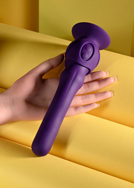 Playboy Pleasure WIGGLE IT - Purple 23.9 cm USB Rechargeable Wiggling Vibrator