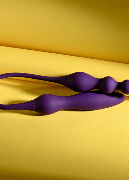 Playboy Pleasure THIS & THAT - Purple 60 cm USB Rechargeable Flexible Dual Ended Vibrator