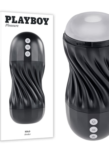 Playboy Pleasure SOLO - USB Rechargeable Vibrating and Sucking Stroker