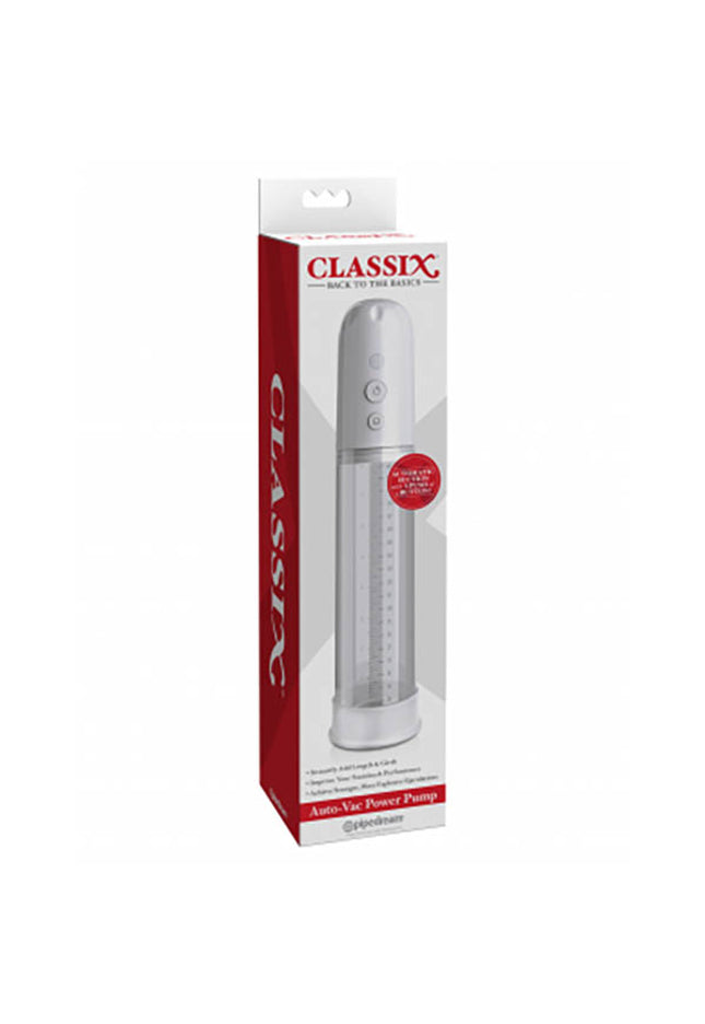 Classix Auto-Vac Power Pump - White Powered Penis Pump