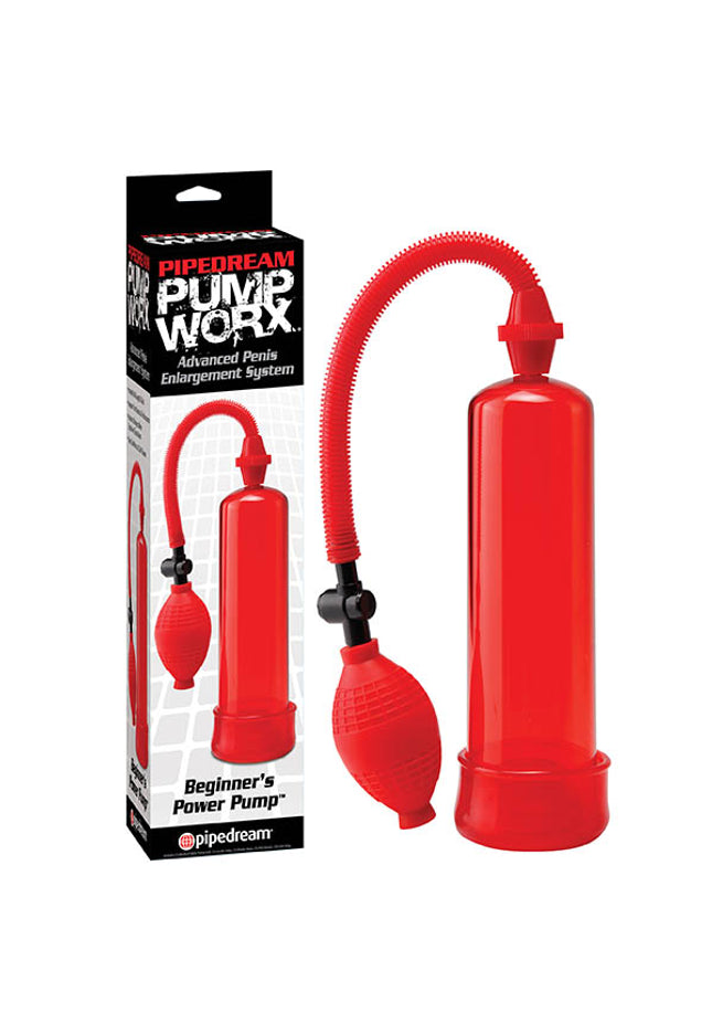 Pump Worx Beginner's Power Pump - Red Penis Pump
