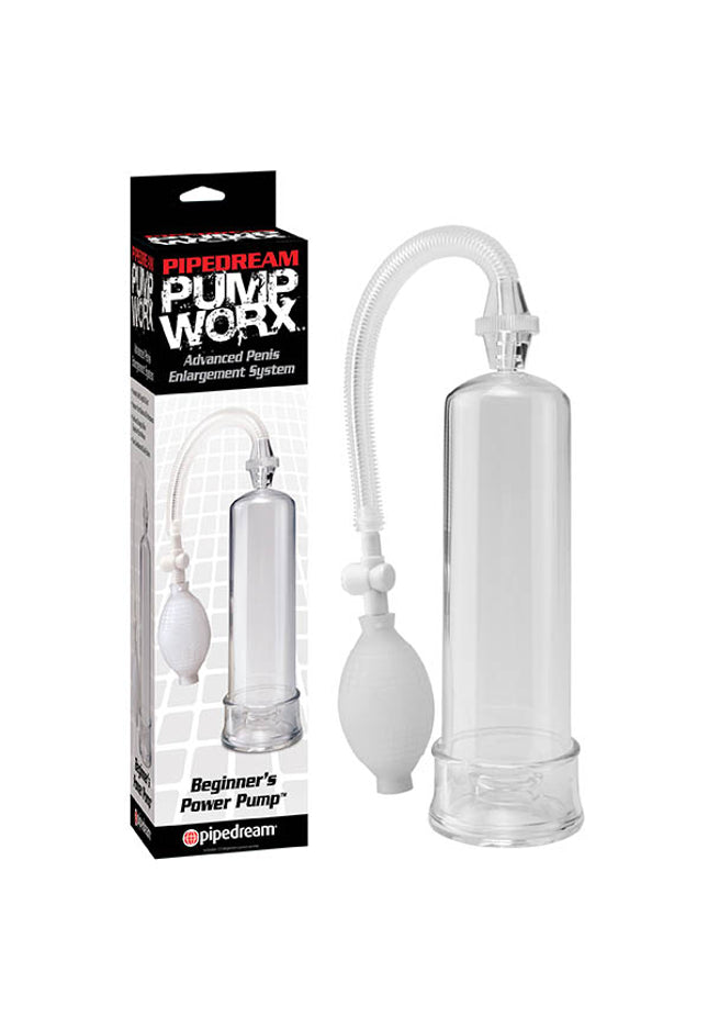 Pump Worx Beginner's Power Pump - Clear Penis Pump