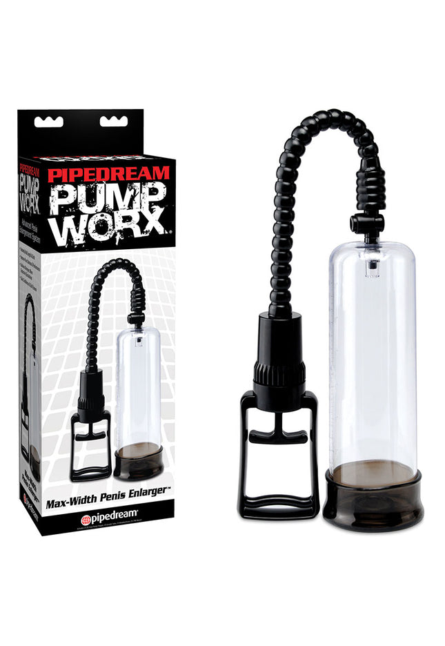 Pump Worx Max-Width Penis Enlarger - Clear/Black Penis Pump