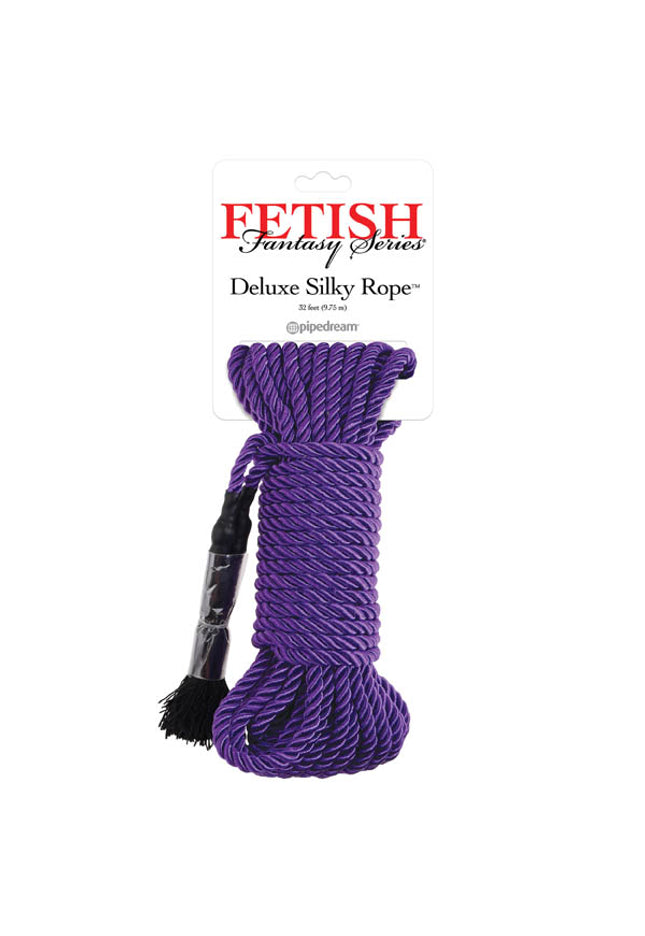 Fetish Fantasy Series Deluxe Silky Rope - Purple Bondage Rope - 9.75 m Length
