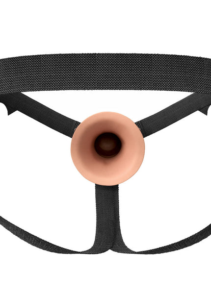 FX Elite 7'' Silicone Hollow Strap-On - Flesh - Flesh 17.8 cm Hollow Strap-On