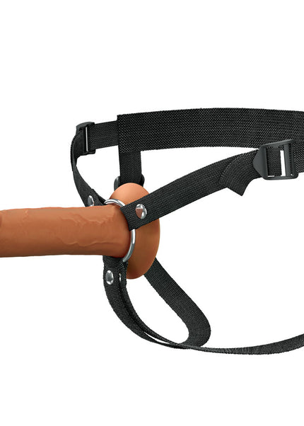 FX Elite 7'' Silicone Hollow Strap-On - Tan - Tan 17.8 cm Hollow Strap-On