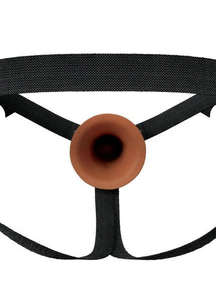 FX Elite 7'' Silicone Hollow Strap-On - Tan - Tan 17.8 cm Hollow Strap-On