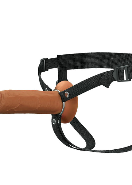 FX Elite 8'' Silicone Hollow Strap-On - Tan - Tan 20 cm Hollow Strap-On