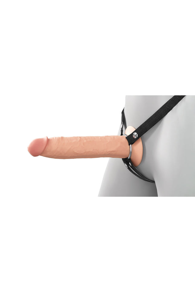 Fantasy X-Tensions Elite 9'' Silicone Hollow Strap-On - Flesh - Flesh 22.9 cm Hollow Strap-On