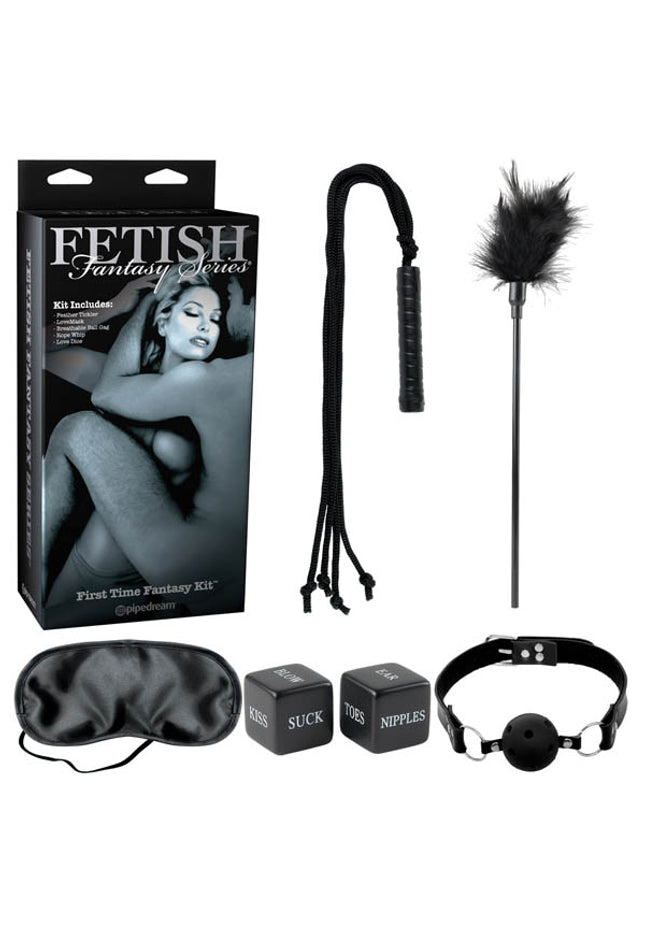 Fetish Fantasy Series Limited Edition First Time Fantasy Kit - Black Bondage Kit - 5 Piece Set