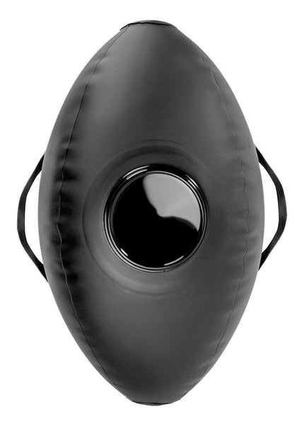 Fetish Fantasy Series Body Dock Inflatable Love Ball - Black Inflatable Cushion with Black 15.2 cm Dildo