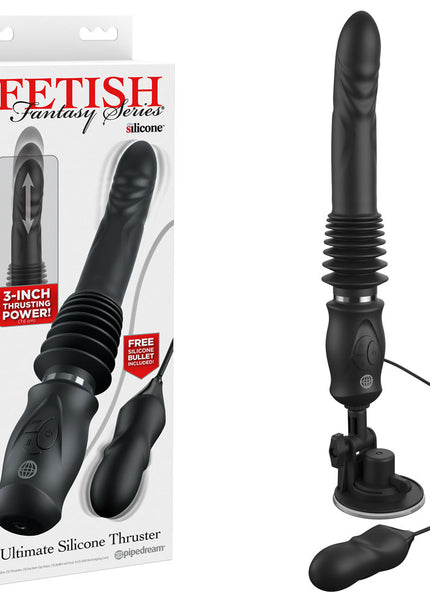 FFS Ultimate Silicone Thruster - Black - Black USB Rechargeable Thrusting Vibrator