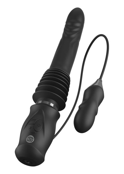 FFS Ultimate Silicone Thruster - Black - Black USB Rechargeable Thrusting Vibrator