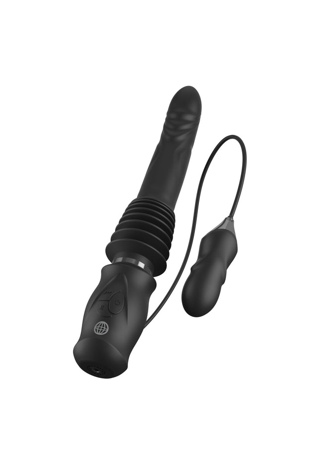 FFS Ultimate Silicone Thruster - Black - Black USB Rechargeable Thrusting Vibrator