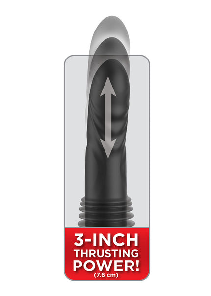 FFS Ultimate Silicone Thruster - Black - Black USB Rechargeable Thrusting Vibrator