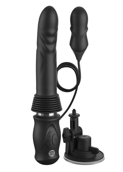 FFS Ultimate Silicone Thruster - Black - Black USB Rechargeable Thrusting Vibrator