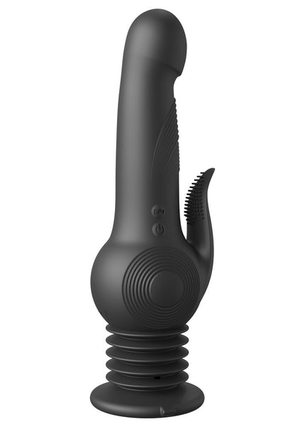 Fetish Fantasy Series Pogo Thruster - Black USB Rechargeable 23.5 cm Gyrating Rabbit Vibrator