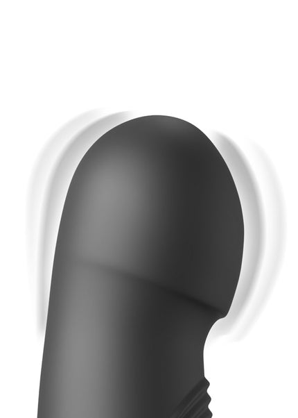 Fetish Fantasy Series Pogo Thruster - Black USB Rechargeable 23.5 cm Gyrating Rabbit Vibrator