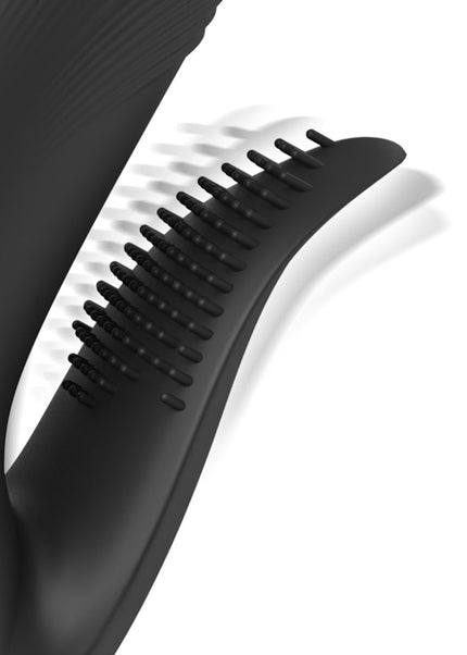 Fetish Fantasy Series Pogo Thruster - Black USB Rechargeable 23.5 cm Gyrating Rabbit Vibrator