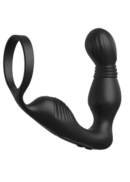 Anal Fantasy Elite Ass-Gasm P-Spot Milker - Black USB Rechargeable Prostate Massage with Cock Ring