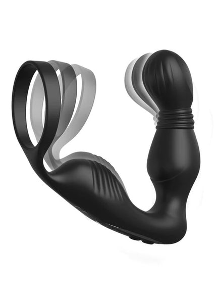Anal Fantasy Elite Ass-Gasm P-Spot Milker - Black USB Rechargeable Prostate Massage with Cock Ring