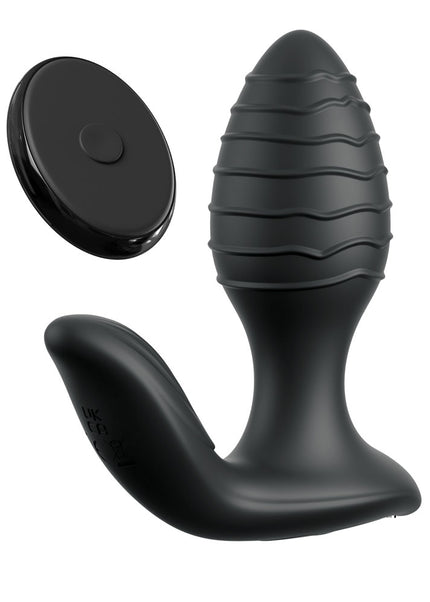 Anal Fantasy Elite Gyro-Milk Pro - Black - Black USB Rechargeable Gyrating Butt Plug