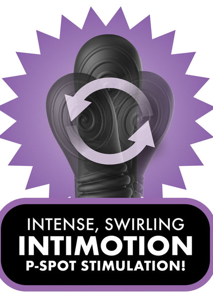 Anal Fantasy Elite Ass-Gasm intiMotion - Black USB Rechargeable Quad Motor Prostate Massager with Remote