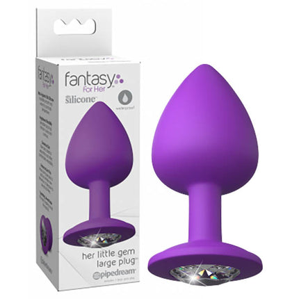 Fantasy For Her Little Gem Butt Plug – Purple | Large 9.6 cm
