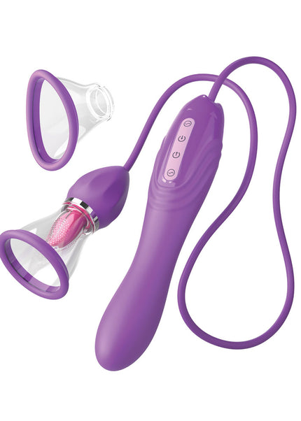 Fantasy For Her Her Ultimate Pleasure Max - Purple USB Rechargeable Vibrator with Flicking Stimulator
