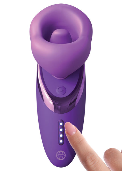 Fantasy For Her Pleasure Sucker - Purple USB Rechargeable Sucking