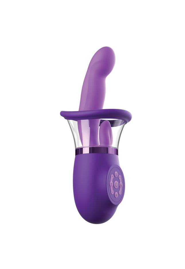 Fantasy For Her Ultimate Pleasure Pro Plus - Purple USB Rechargeable Sucking Licking & Flicking Vibrator
