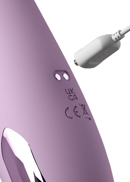 Fantasy For Her G-Touch Pulse Pro - Purple - Purple 23.4 cm USB Rechargeable Rabbit Vibrator with Flicking Shaft and Tip