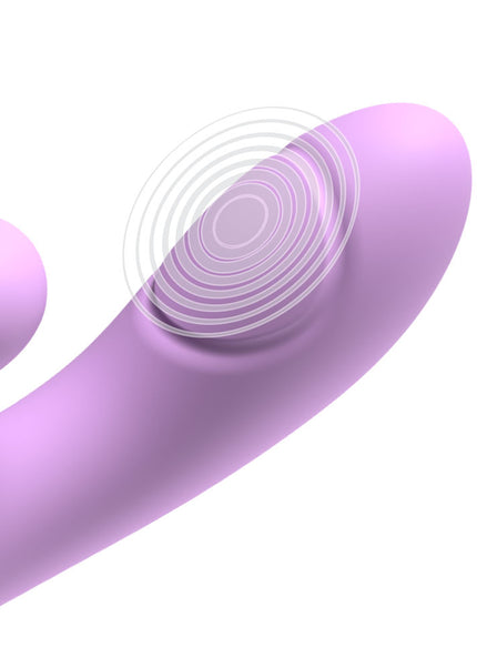 Fantasy For Her intiMotion Flutter Pro - Purple 20.6 cm USB Rechargeable Rabbit Vibrator with Pulsating Tip