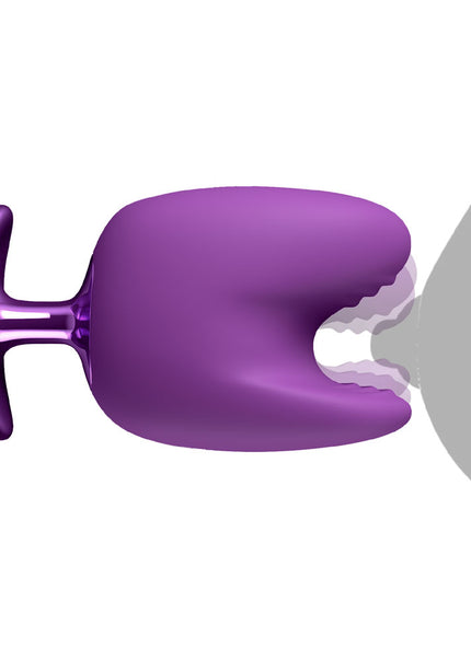 Fantasy For Her Luv Bites - Purple - Purple USB Rechargeable Vibrating & Biting Stimulator