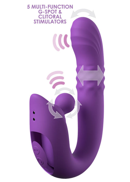 Fantasy For Her Harmoni Pro - Purple - Purple 17.8 cm USB Rechargeable Throbbing Vibrator