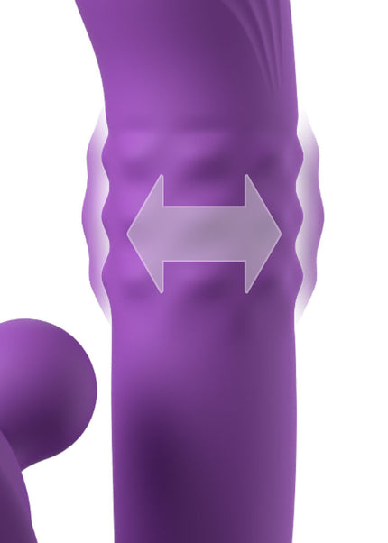 Fantasy For Her Harmoni Pro - Purple - Purple 17.8 cm USB Rechargeable Throbbing Vibrator