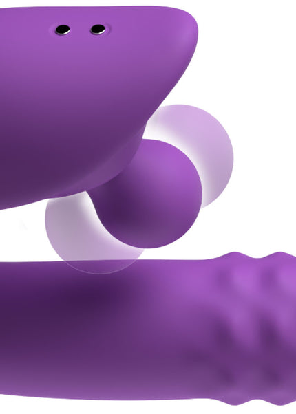 Fantasy For Her Harmoni Pro - Purple - Purple 17.8 cm USB Rechargeable Throbbing Vibrator