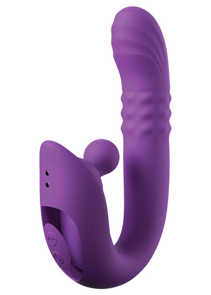 Fantasy For Her Harmoni Pro - Purple - Purple 17.8 cm USB Rechargeable Throbbing Vibrator