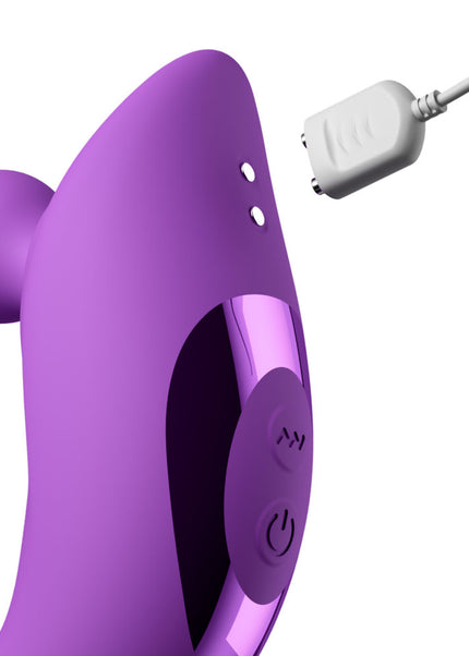 Fantasy For Her Harmoni Pro - Purple - Purple 17.8 cm USB Rechargeable Throbbing Vibrator