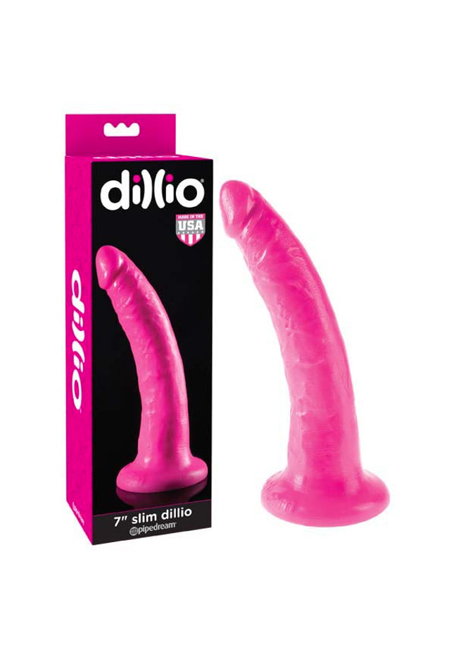 Dillio 7'' Slim - Pink 17.8 cm Dong