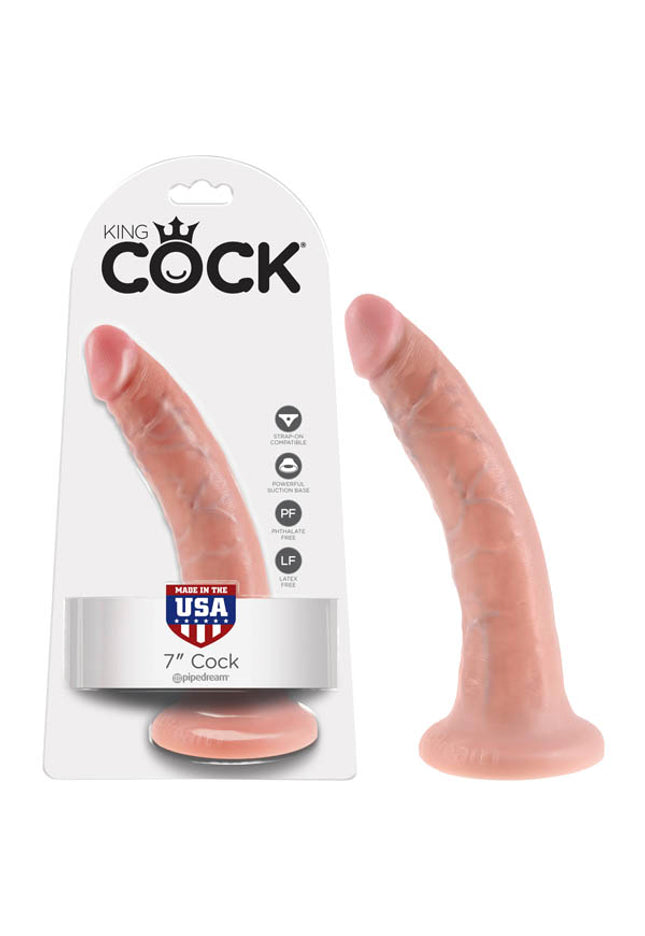 King Cock 7'' Cock - Flesh 17.8 cm (7'') Dong