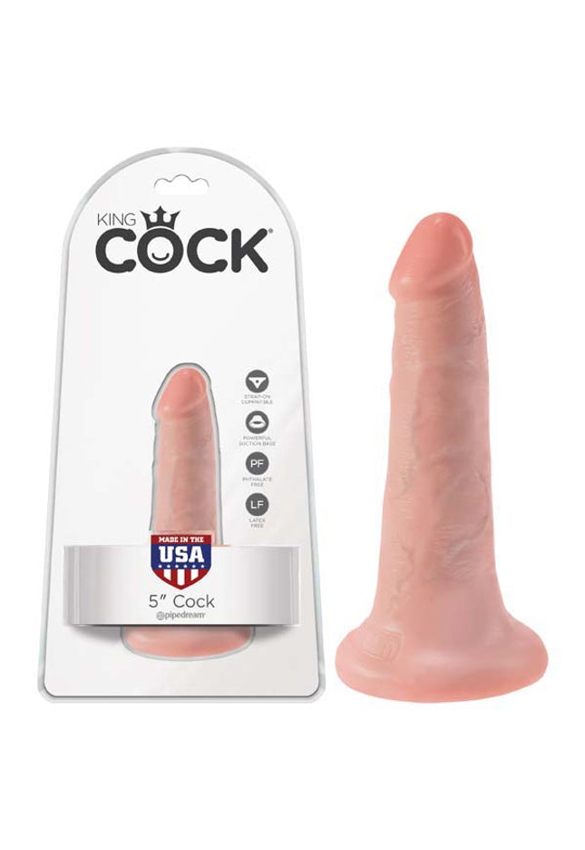 King Cock 5'' Cock - Flesh 12.7 cm (5'') Dong