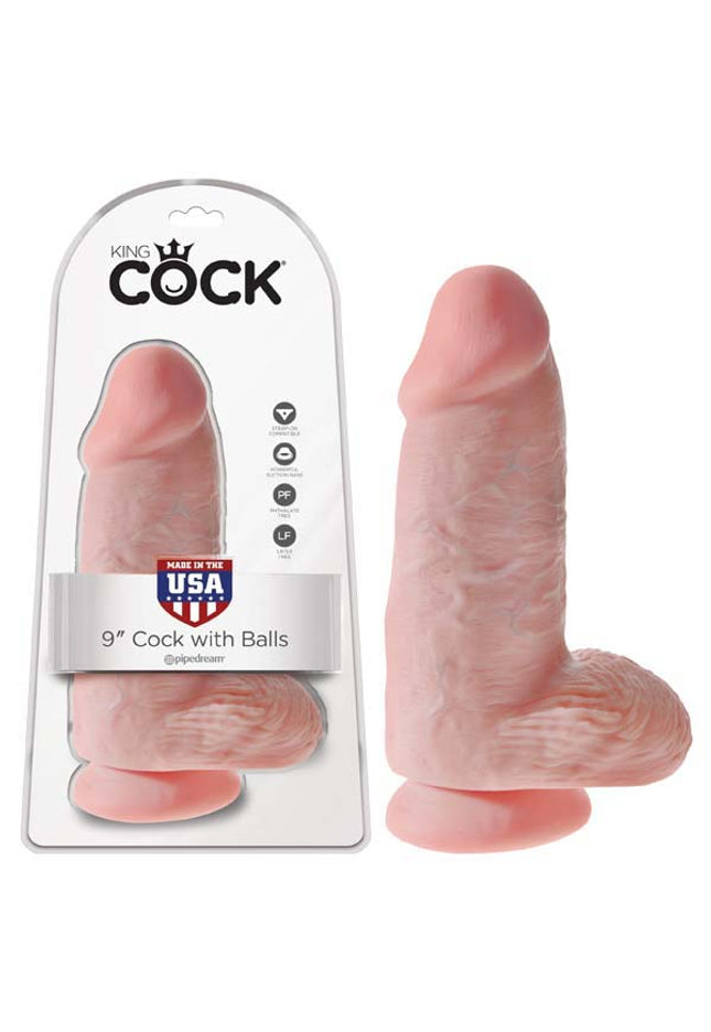 King Cock Chubby - Flesh 22.9 cm (9'') Dong