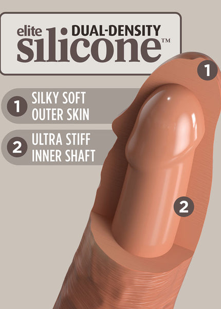 King Cock Elite Comfy Silicone Body Dock Kit - Body Dock Strap-On Harness with Tan 17.8 cm Dong