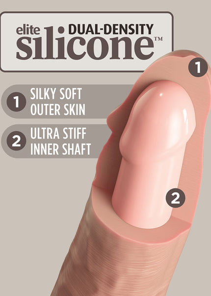 King Cock Elite Ultimate Vibrating Silicone Body Dock Kit - Body Dock Strap-On Harness with 17.8 cm Vibrating Dong & Vibrating Balls