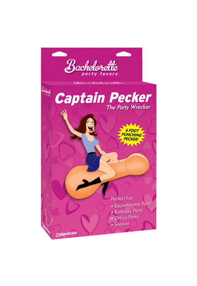 Bachelorette Party Favors Captain Pecker - Inflatable Penis