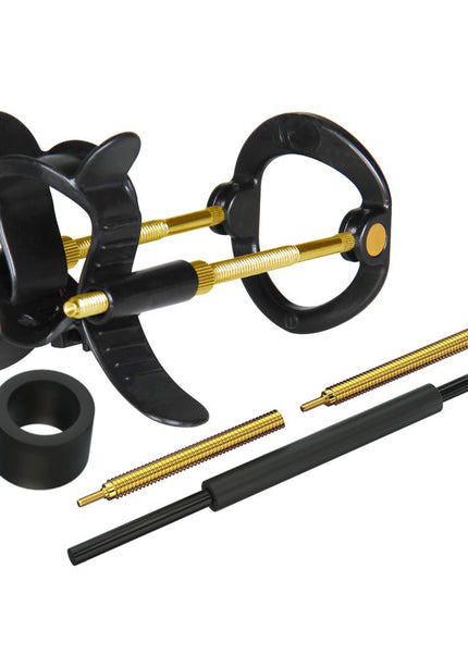 LuvPump Max Fit Hybrid Penis Extender - Black - Black Penis Extender Kit
