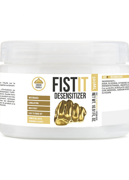 Pharmquests Fist-It Numbing - Water Based Numbing Lubricant - 500 ml Tub